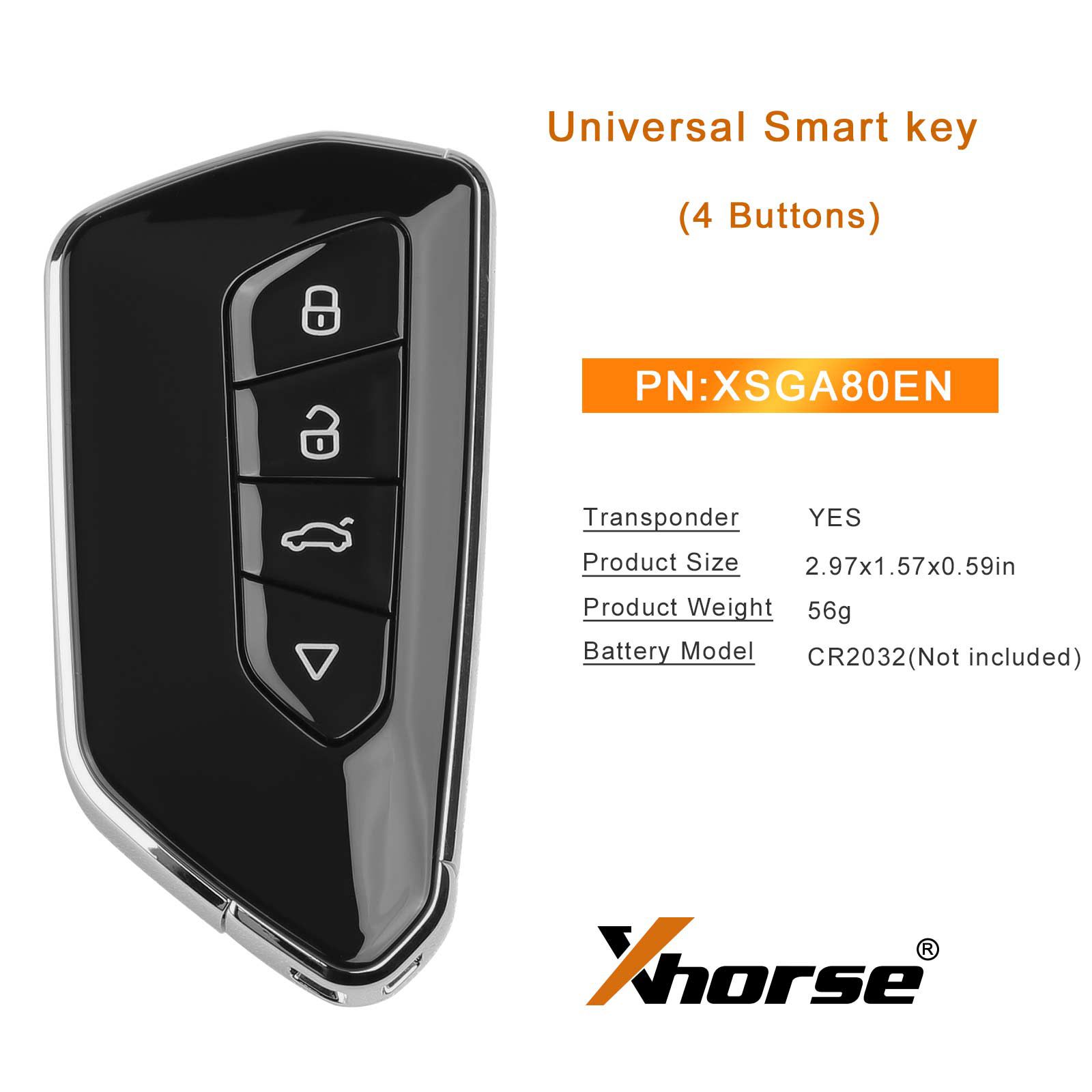 XHORSE XSGA80EN brinquedo.T XM38 Universal Smart Key 5pcs / lote