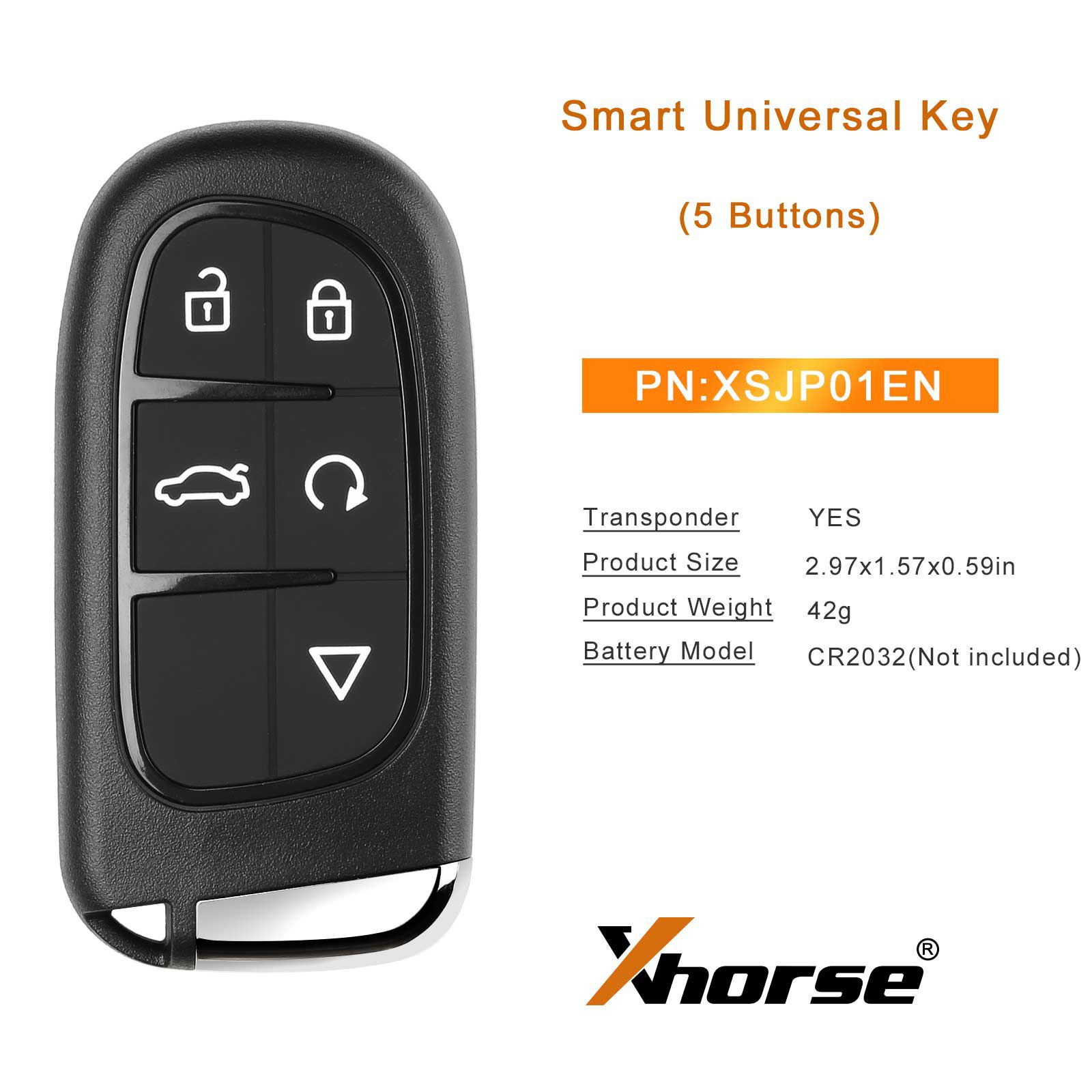 XHORSE XSJP01EN brinquedo.T XM38 Universal Smart Key 5pcs / lote