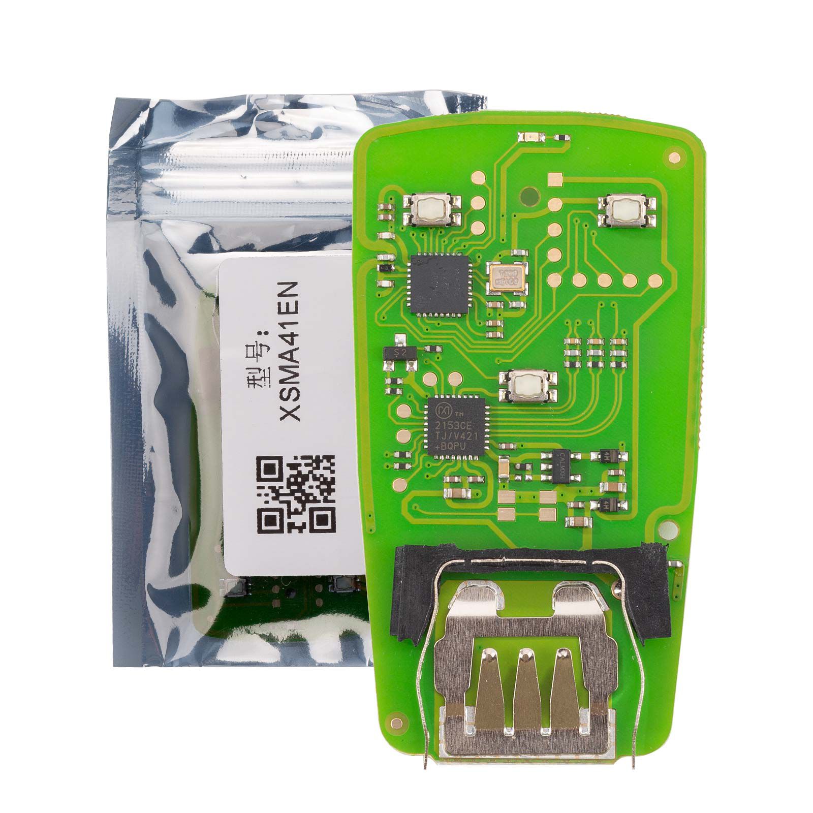 2025 Xhorse XSMA41EN MLB Remote Key A.D A4 Model PCB com 3 botões Key Shell trabalho com MLB / VVDI2 / Key Tool Plus