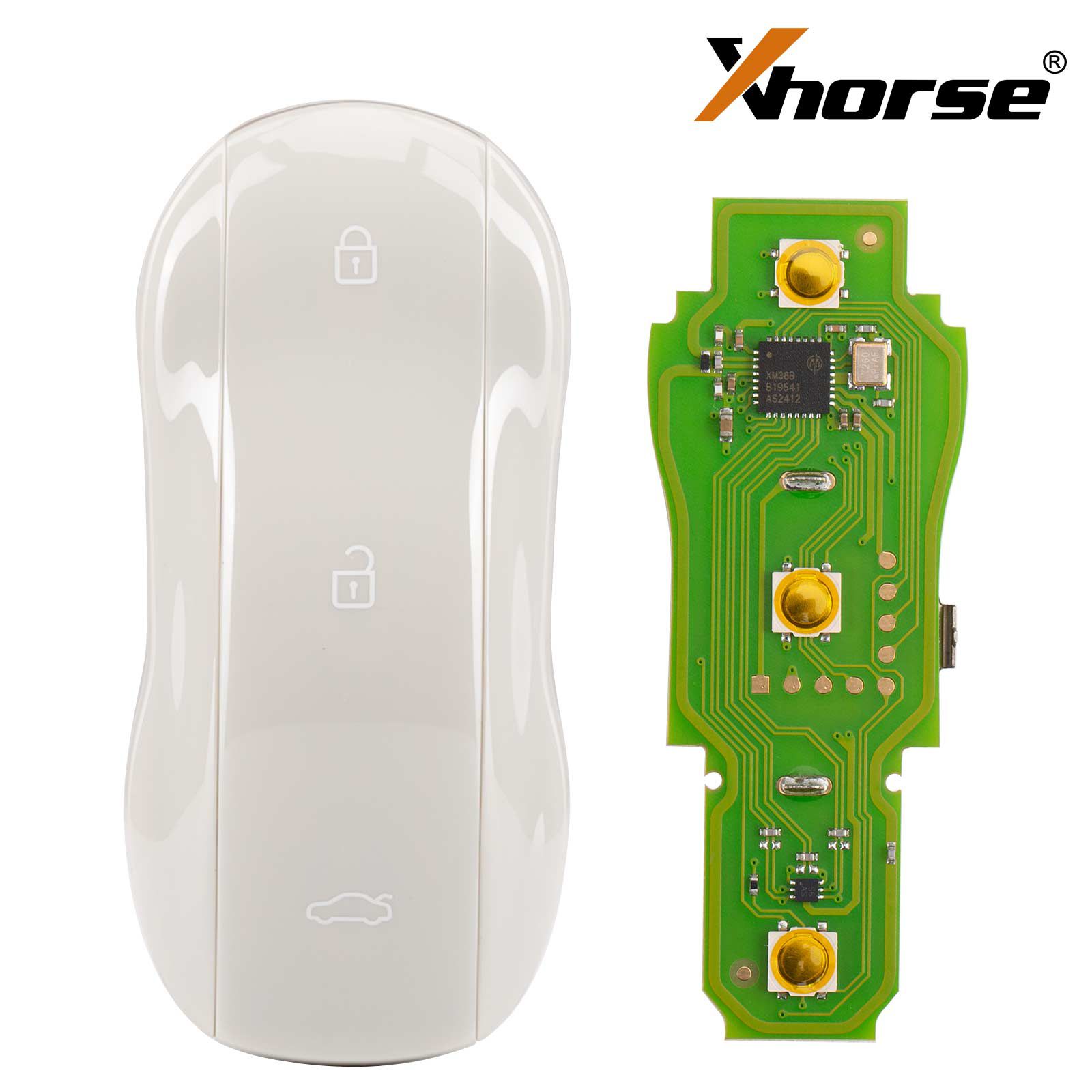 XHORSE XSSC05EN XM38 brinquedo.T Univesal Smart Key Supercar estilo mármore cor cinza 5pcs / lote
