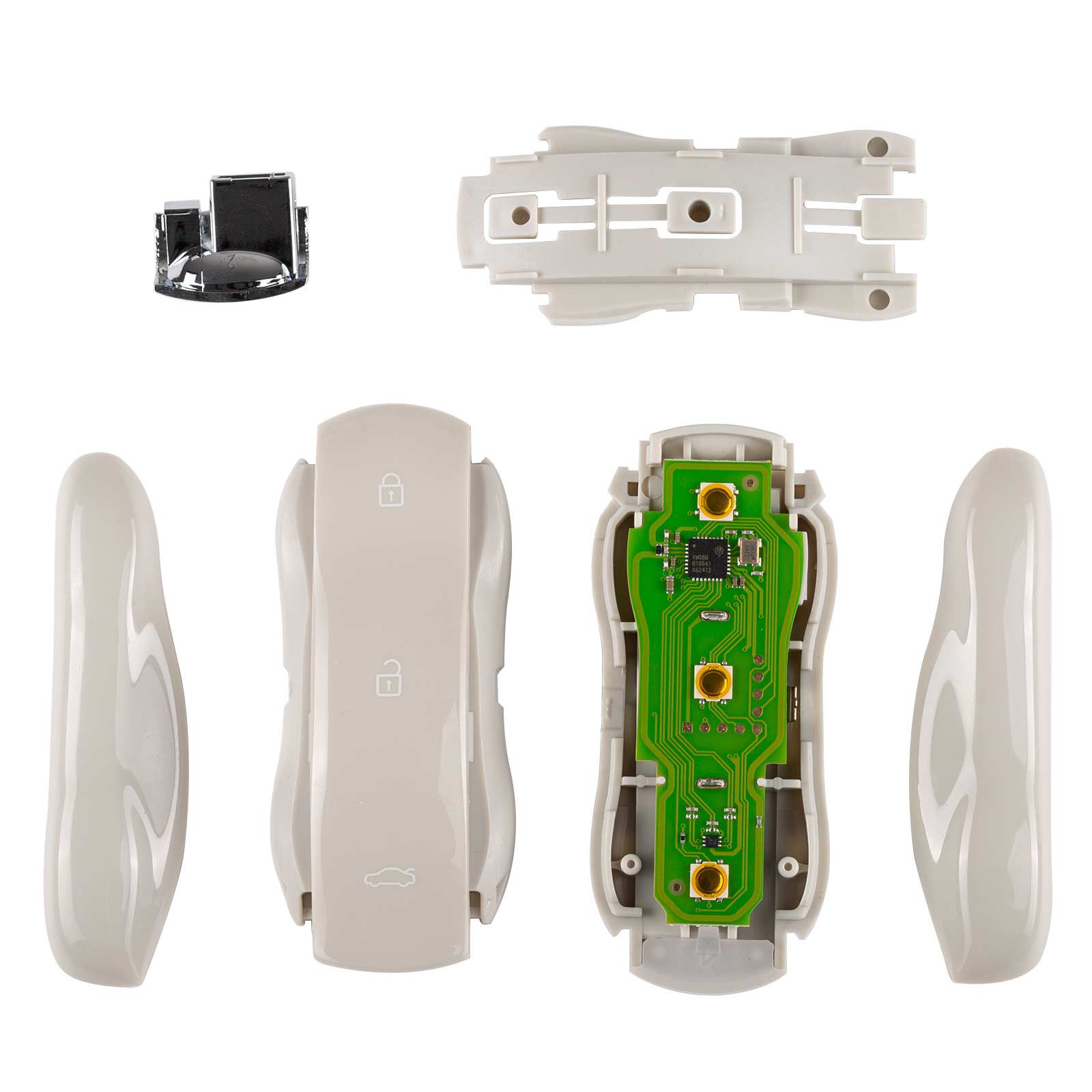 XHORSE XSSC05EN XM38 brinquedo.T Univesal Smart Key Supercar estilo mármore cor cinza 5pcs / lote