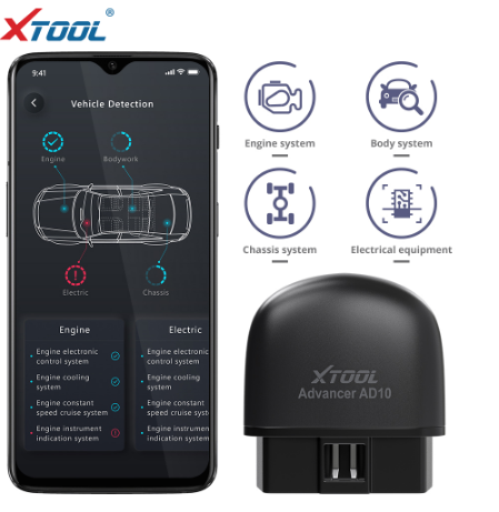 XTOOL AD10 ELM327 Advancer OBD2 Diagnóstico Scanner