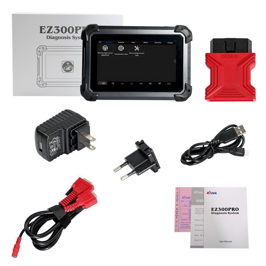 XTOOL EZ300 PRO com 5 Systems Diagnosis Engine, ABS, SRS, Transmissão e TPMS Tablet Tool