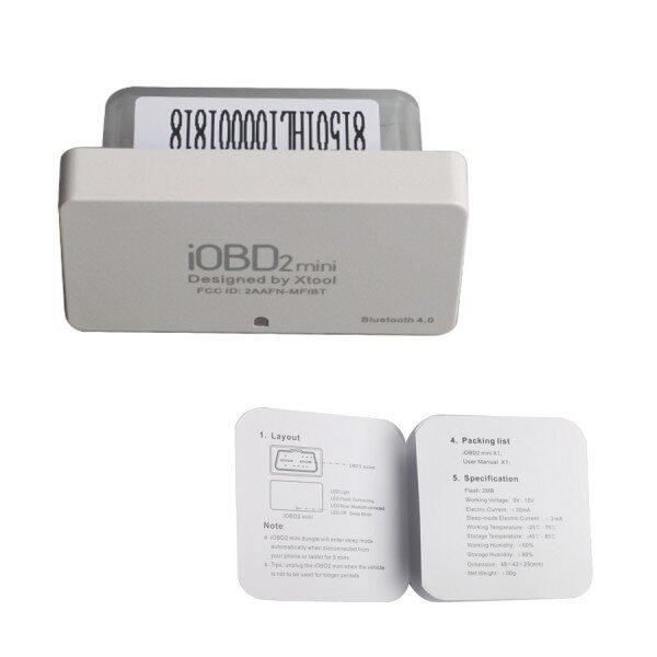 XTOOL iOBD2 Mini OBD2 scanner EOBD Suporte Bluetooth 4.0 para iOS e Android