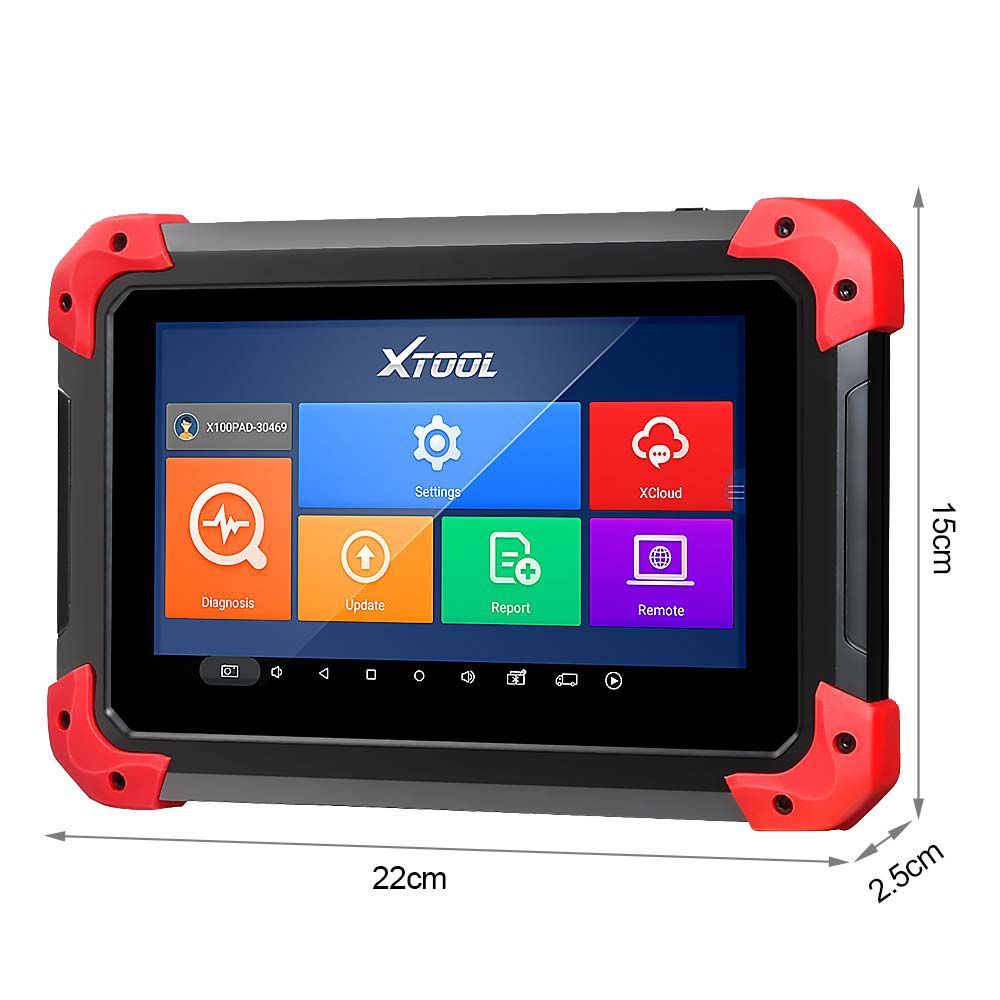 XTOOL X-100 PAD Tablet Programador Chave com Adaptador EEPROM Suporte Funções Especiais