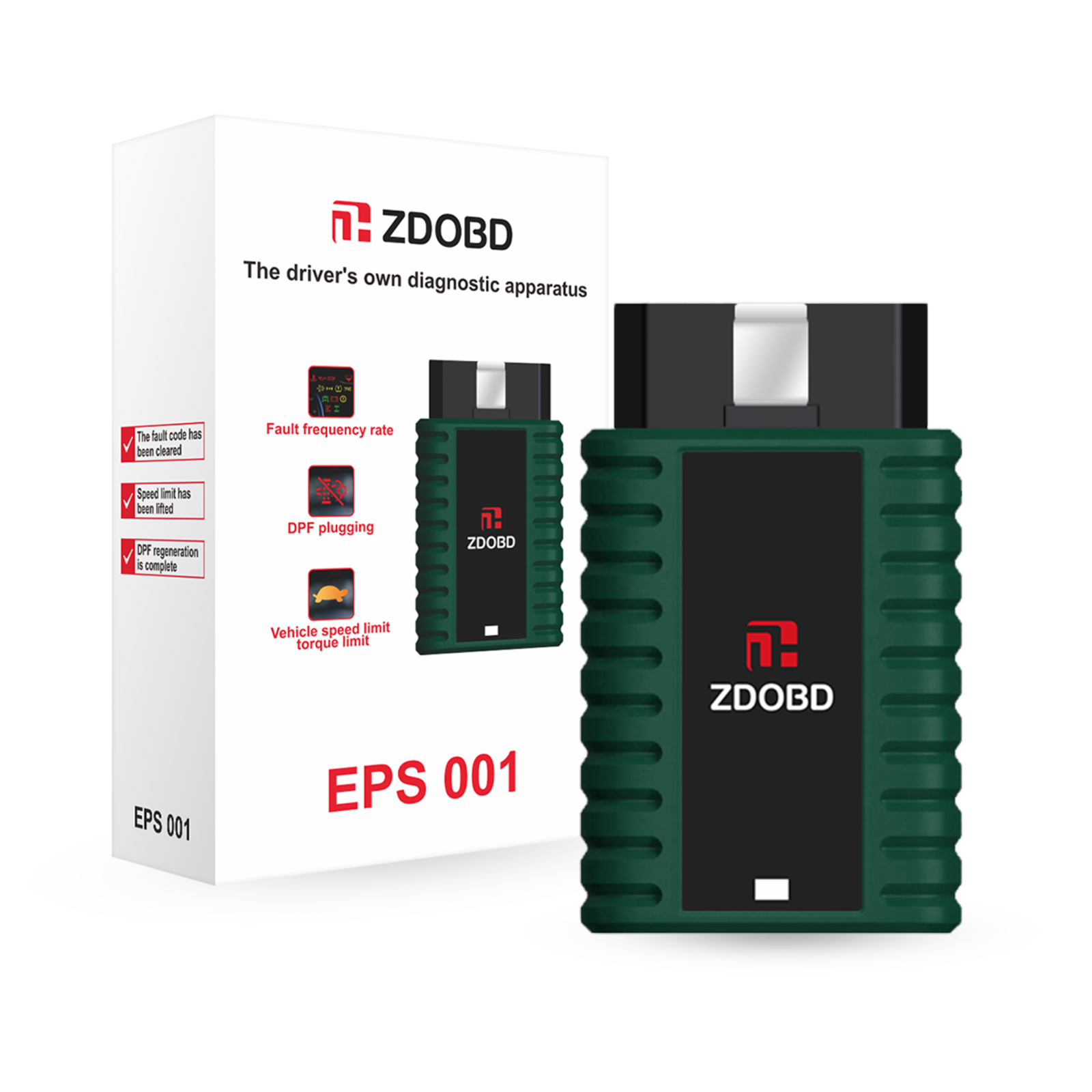 2024 ZDOBD EPS001 scanner de caminhão de serviço pesado para Android & IOS portátil instrumento de diagnóstico OBD do caminhão Disel
