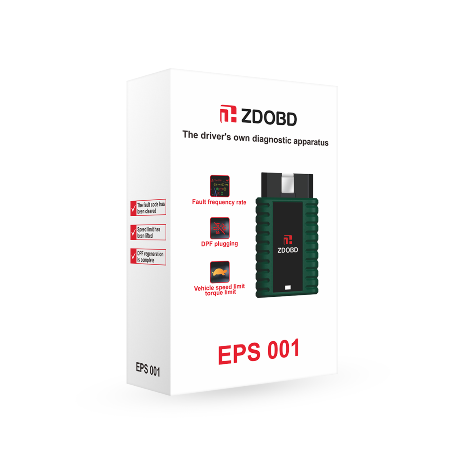 2024 ZDOBD EPS001 scanner de caminhão de serviço pesado para Android & IOS portátil instrumento de diagnóstico OBD do caminhão Disel