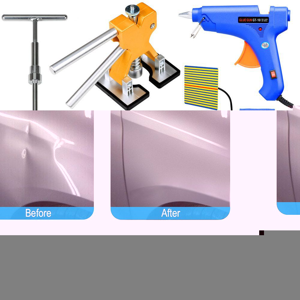 81PCS PDR Dent Lifter Tools Kit Paintless Hail Repair Slide Hammer Puller Tab