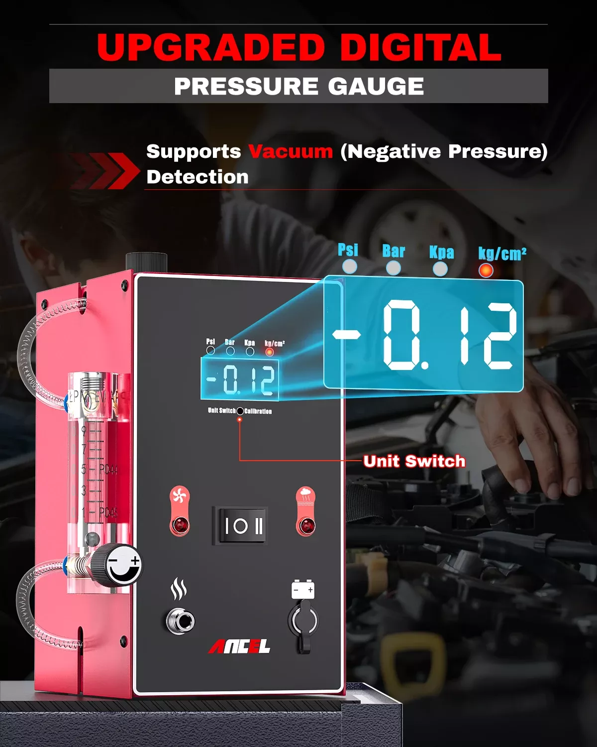 Detector de vazamento de fumo do carro ANCEL L300