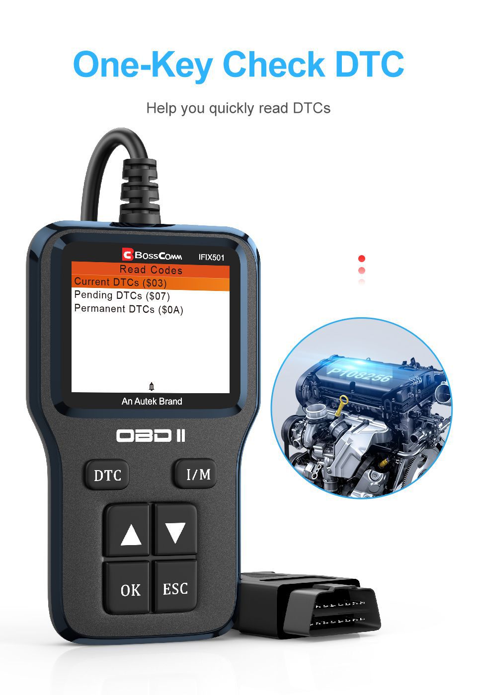 Autek IFIX501 OBD2 Scanner automotivo