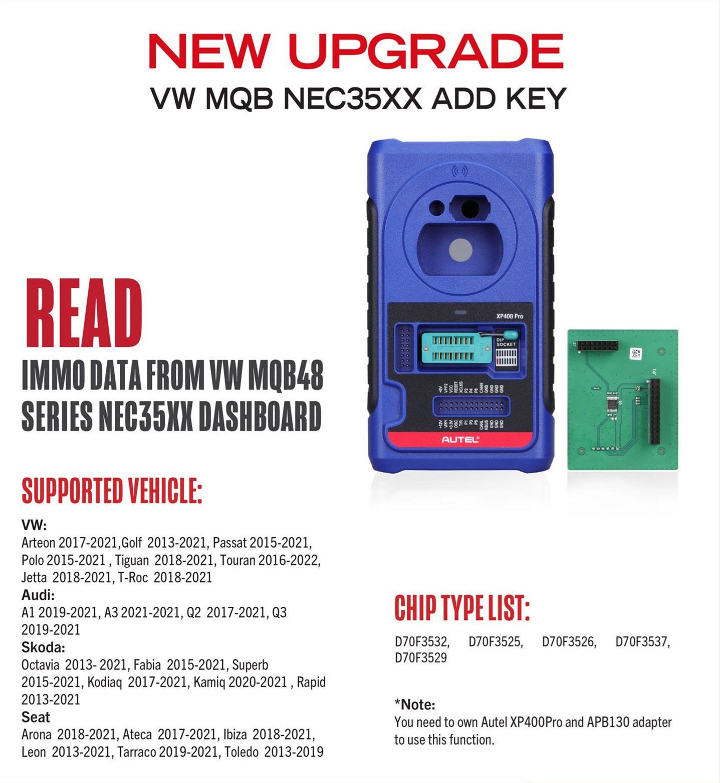 2023 AUTEL APB130 Adaptador