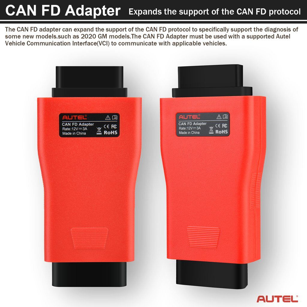 100% Original Autel CAN FD Adaptador 