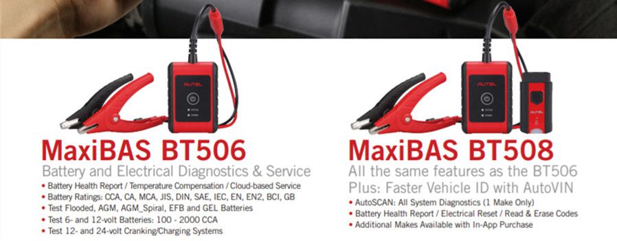 Autel MaxiBAS BT506 Auto bateria e sistema elétrico A