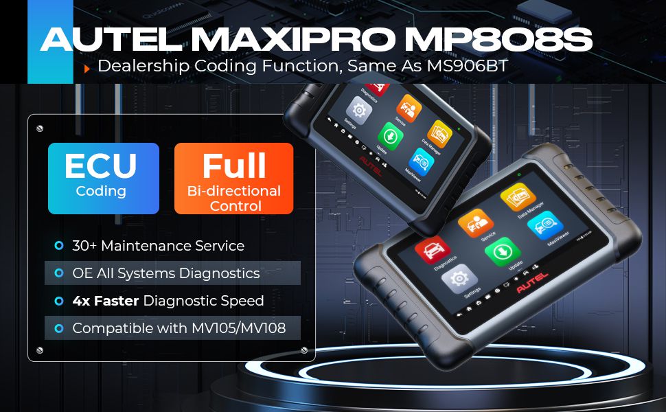 Autel MaxiPRO MP808S Ferramenta de digitalização bidirecional