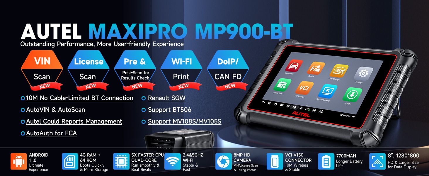 Scanner de diagnóstico Autel MaxiPro MP900Z-BT (MP900-BT) 