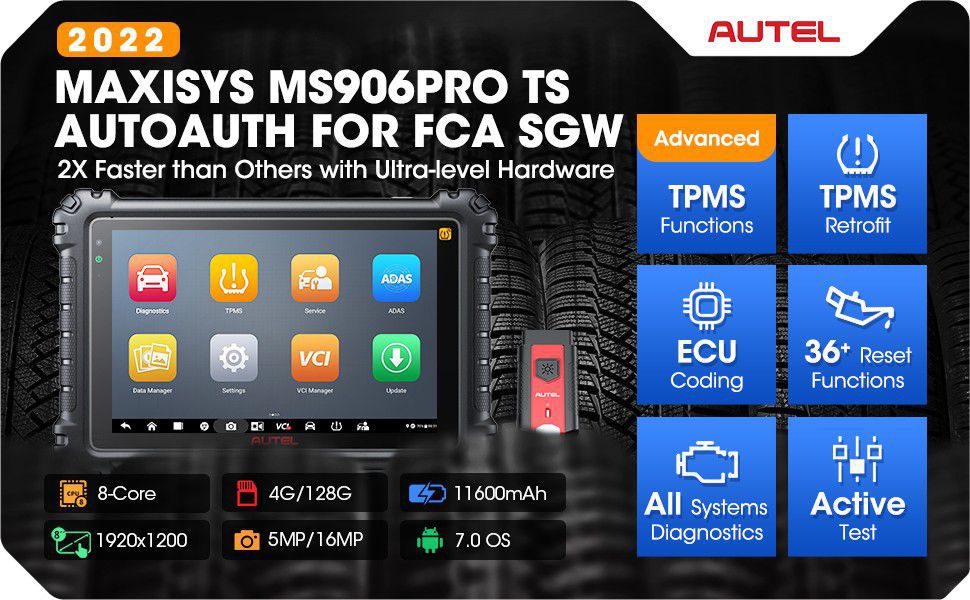 2023 Novo Autel MaxiSYS MS906 Pro-TS OE-Level Sistema Completo