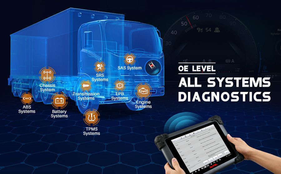 Autel MaxiSys MS908CV diagnóstico completo do sistema