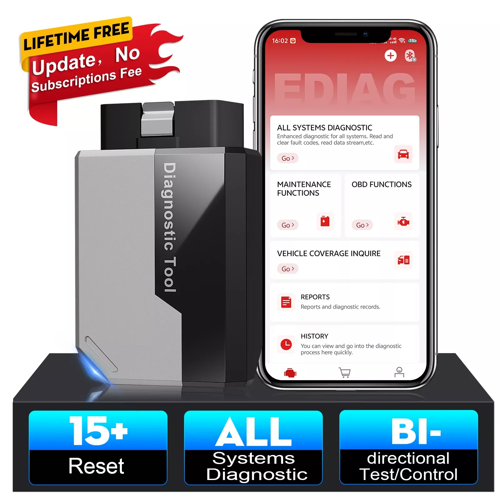 Ediag Elite sistema completo OBD2 scanner