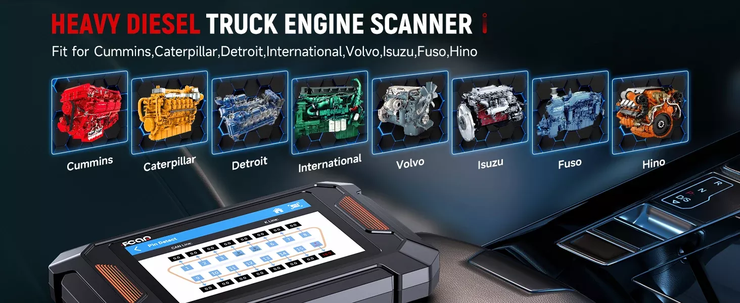 Fcar F802 scanner de caminhão pesado