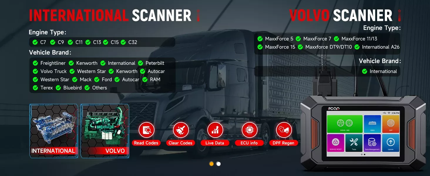 Fcar F802 scanner de caminhão pesado