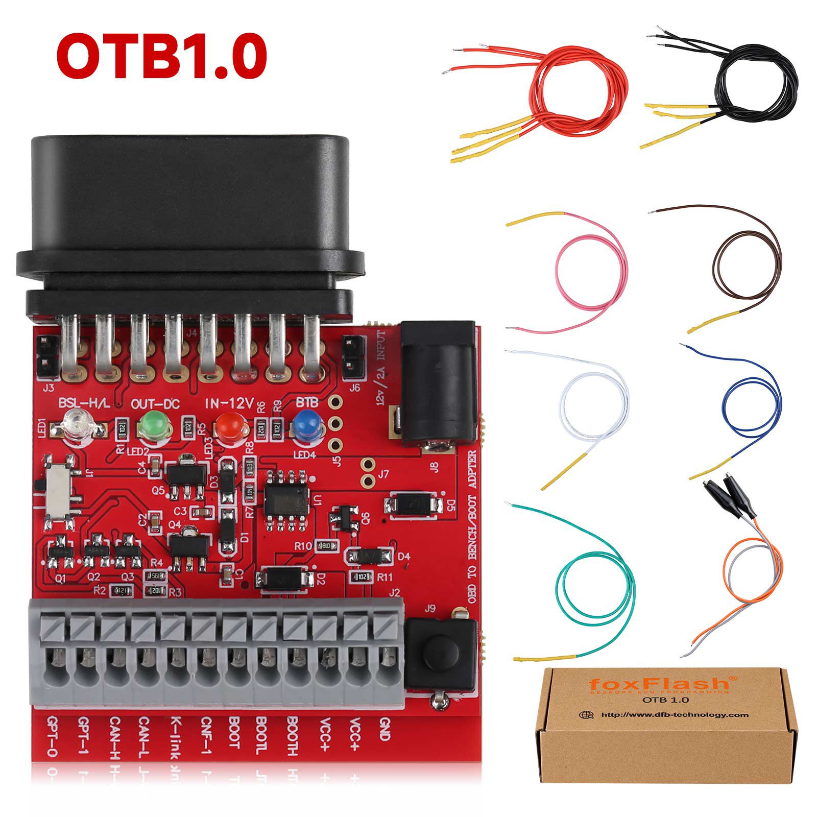 Lista do Pacote do Adaptador de Expansão FoxFlash OTB 1.0
