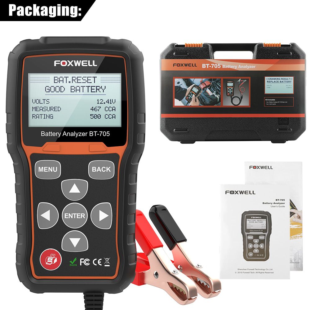 Testador de bateria FOXWELL BT705