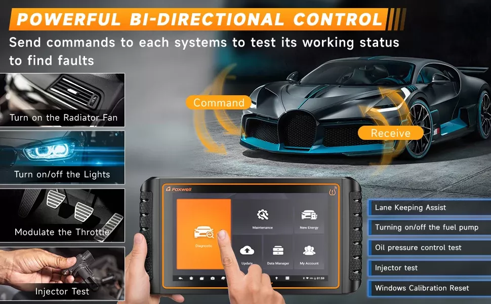 Scanner do carro Bluetooth FOXWELL NT1009 OBD2