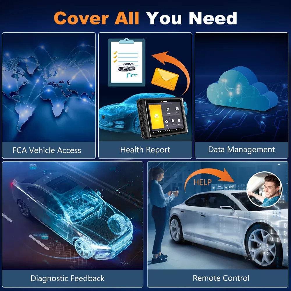 Scanner do carro Bluetooth FOXWELL NT1009 OBD2