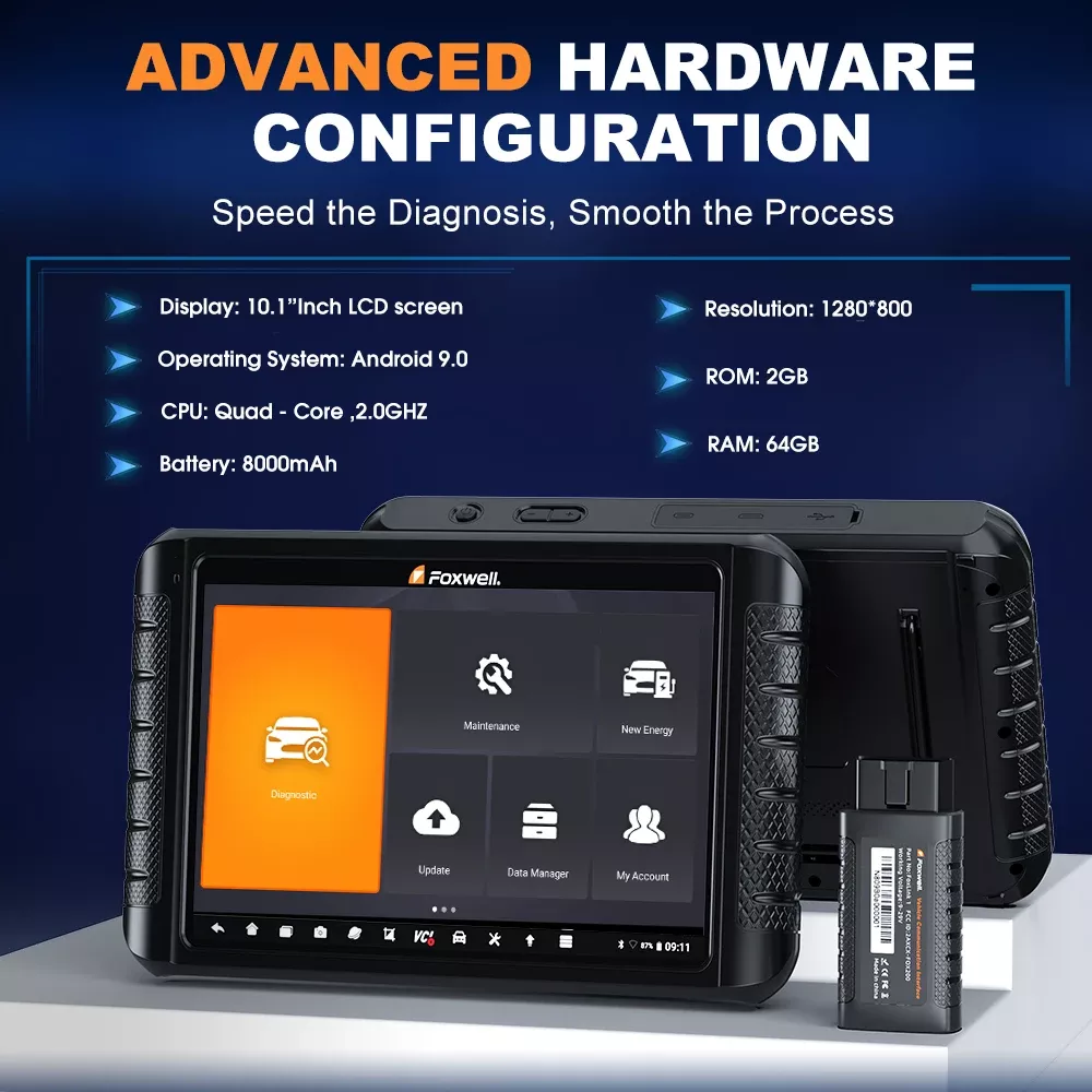 Scanner do carro Bluetooth FOXWELL NT1009 OBD2