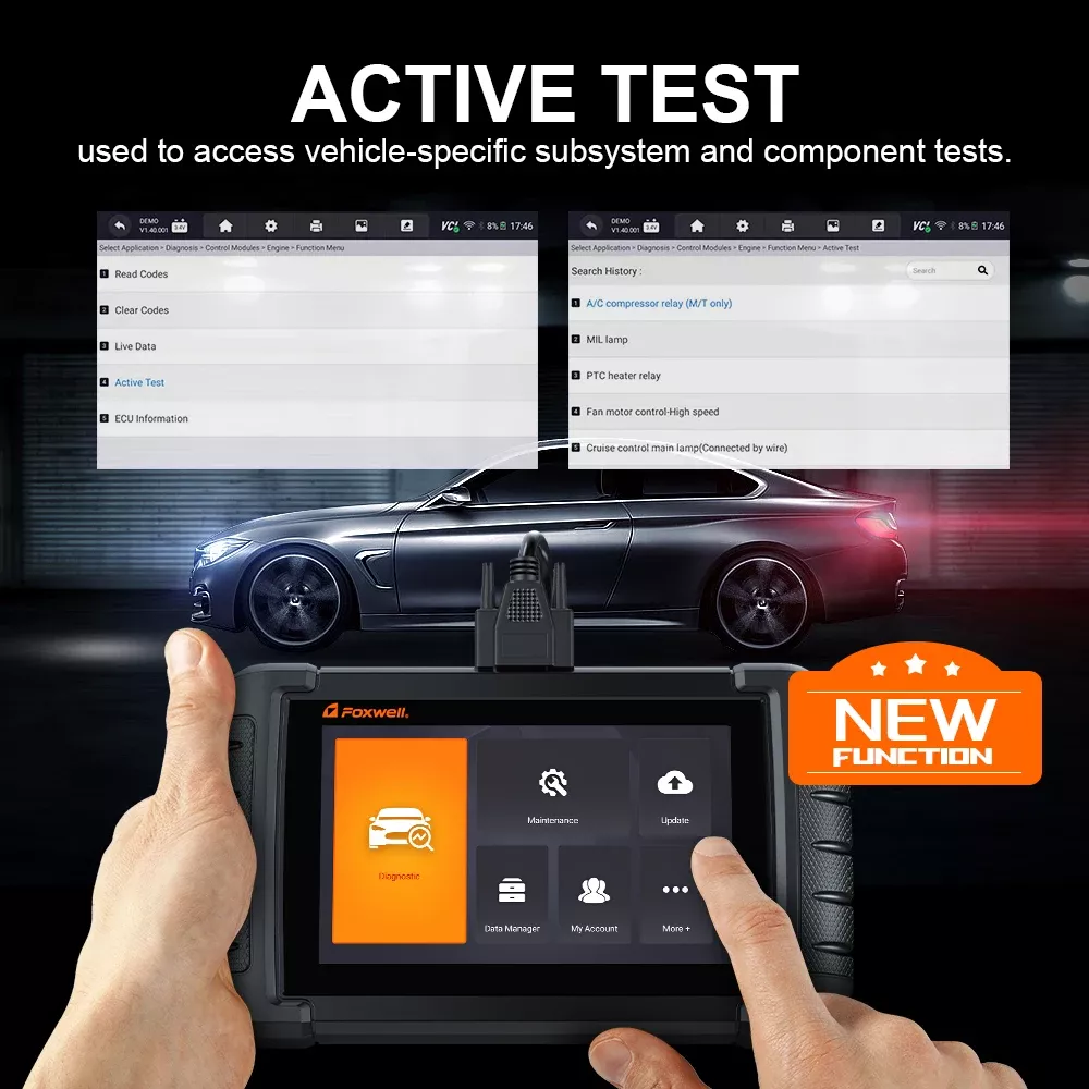 Scanner automóvel FOXWELL NT809 OBD2
