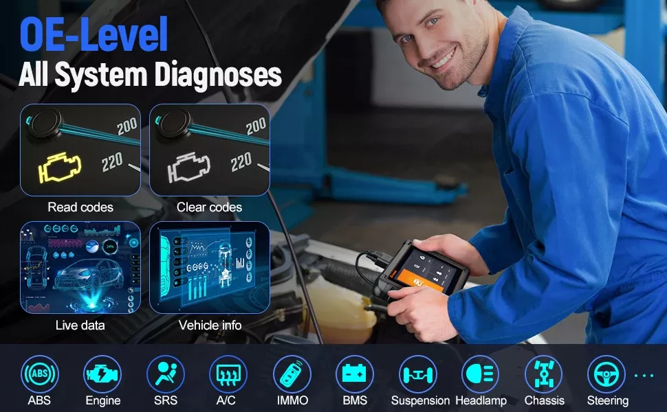 Scanner automóvel FOXWELL NT809 OBD2
