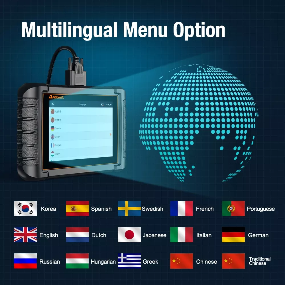 Scanner automóvel FOXWELL NT809 OBD2