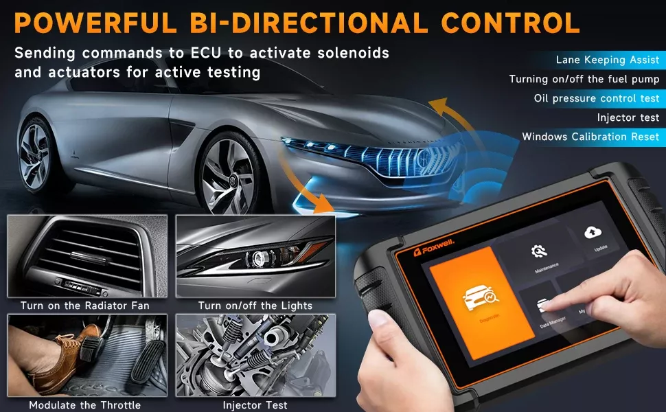 Scanner automóvel Bluetooth FOXWELL NT809BT OBD2