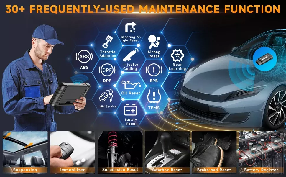 Scanner automóvel Bluetooth FOXWELL NT809BT OBD2