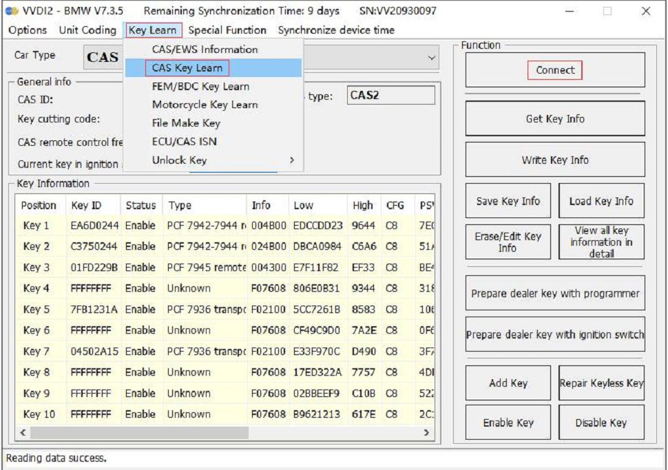 Plataforma de teste semi inteligente GODIAG CAS2 CAS3 SER