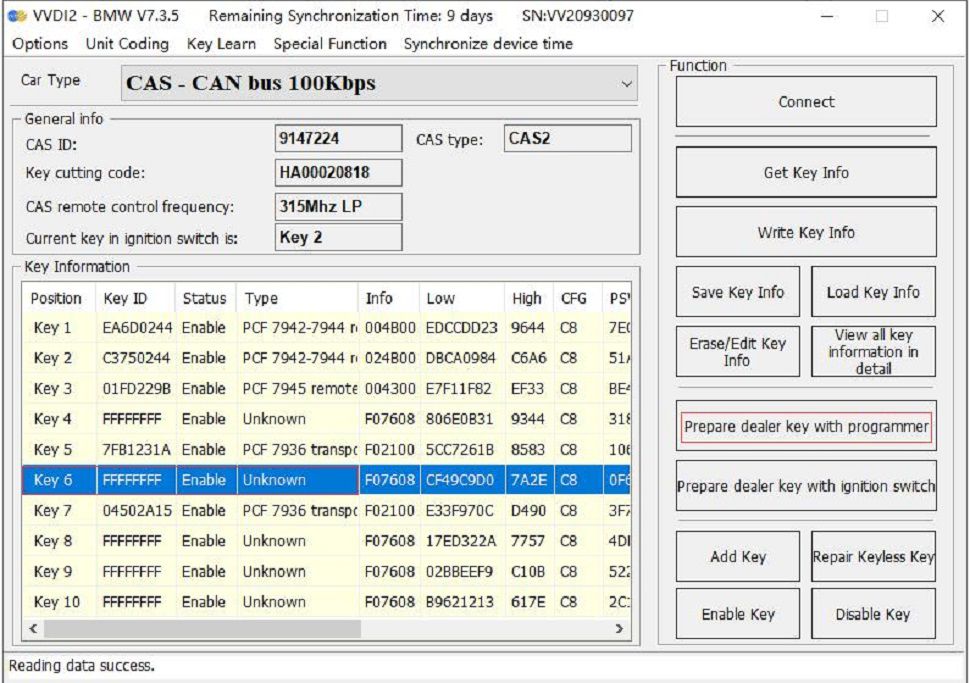 Plataforma de teste semi inteligente GODIAG CAS2 CAS3 SER