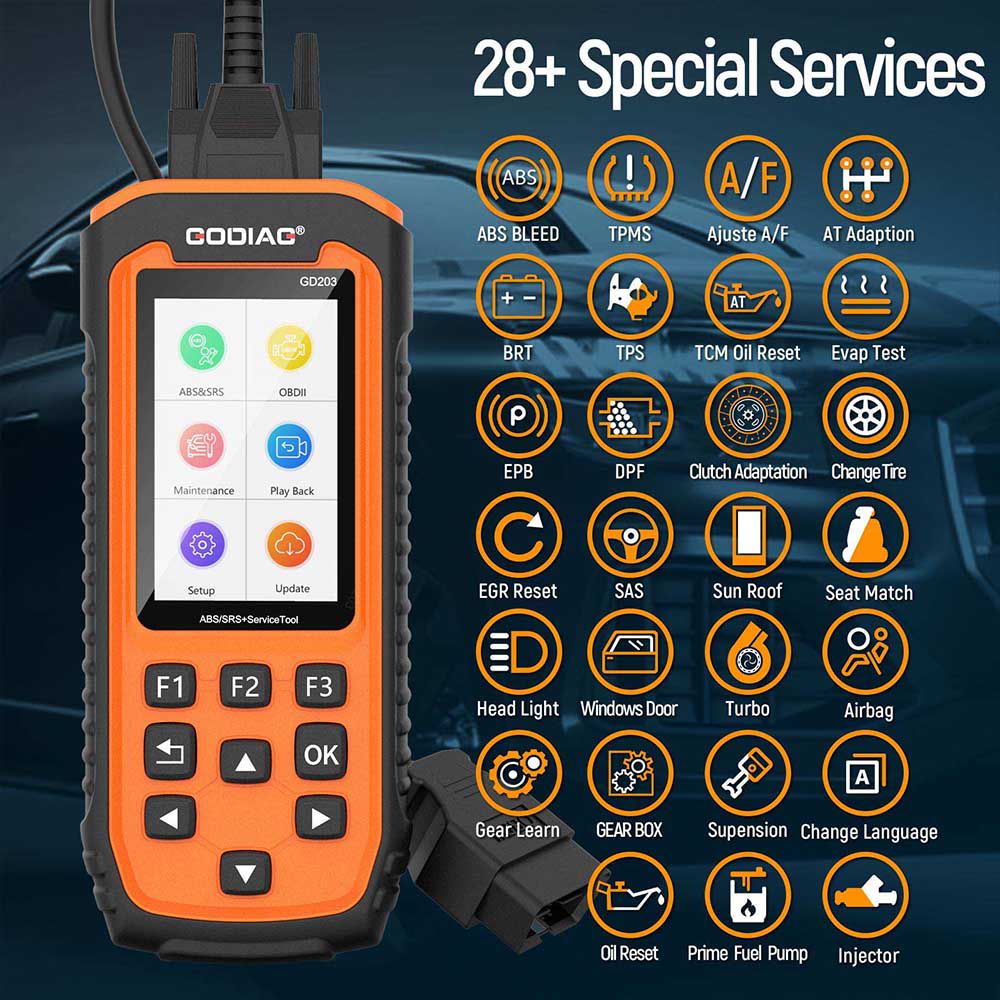 GODIAG GD203 ABS / SRS OBD2 Scan Tool 