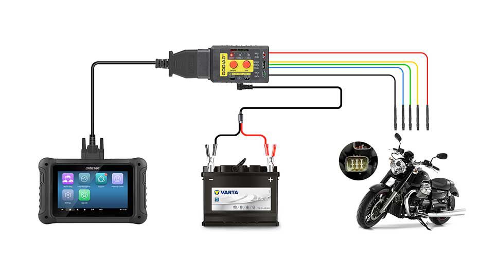 Godiag GT108 Super adaptador de conversão universal OBDI-OBDII