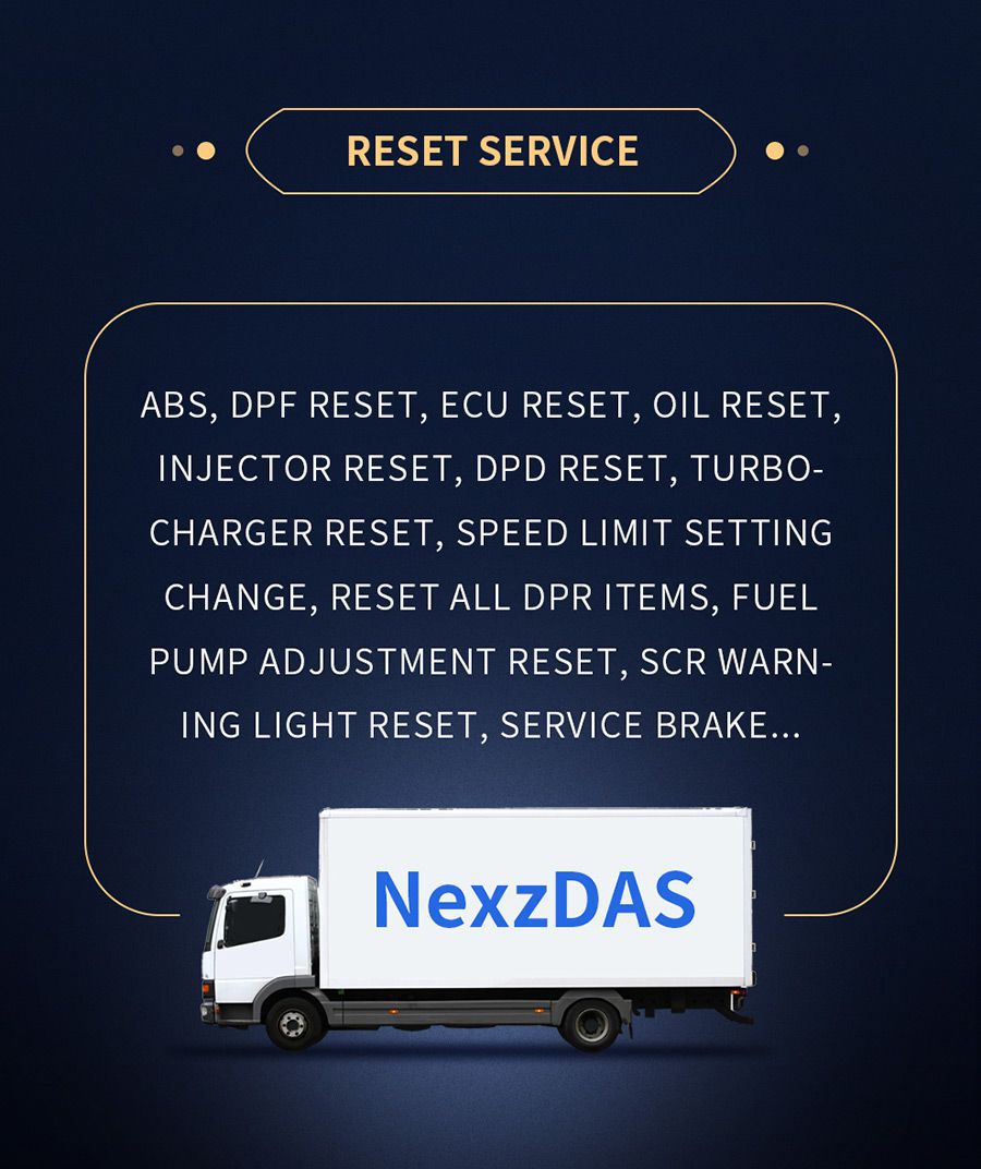 Humzor NexzDAS ND506 função de serviço de reset