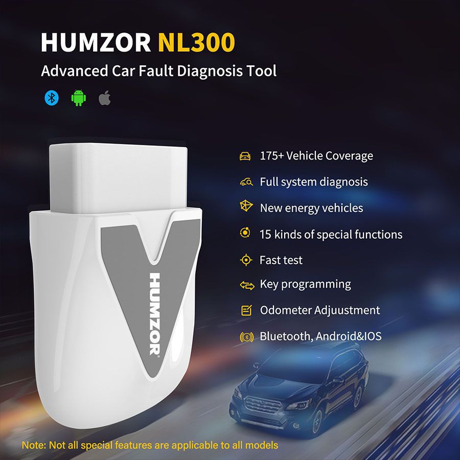 Scanner diagnóstico do carro Humzor NEXZSCAN NL300