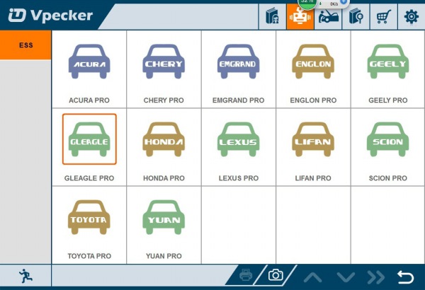 VPECKER Easydiag Support Lista de veículos