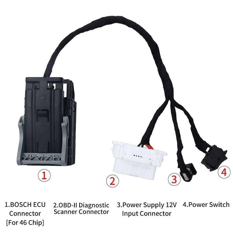 Cabo do adaptador de correspondência da chave 46 do OEM K-010 para a ignição/programação da motocicleta BMW
