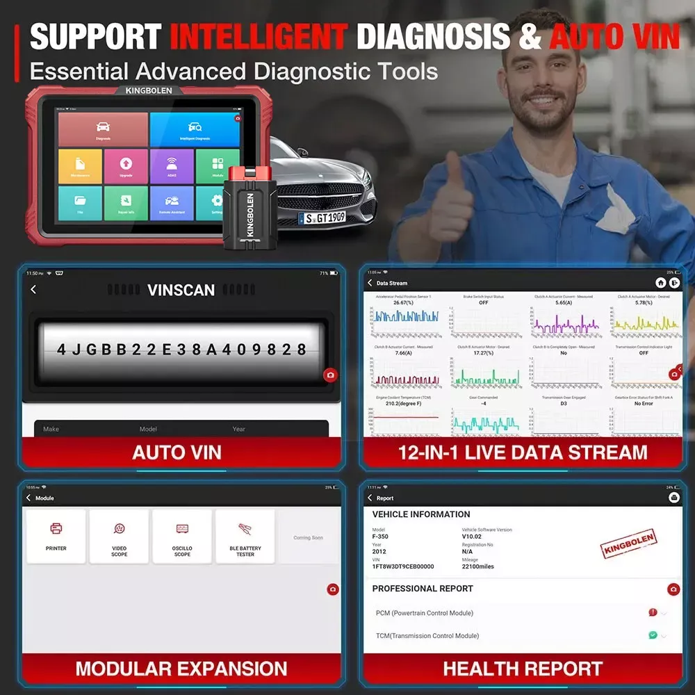 Scanner bidirecional de sistemas completos K10 Pro
