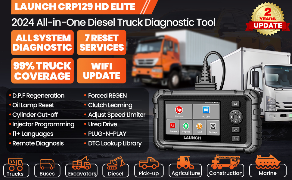 2024 novo lançamento CRP129 HD Elite 24V Dia caminhão pesado