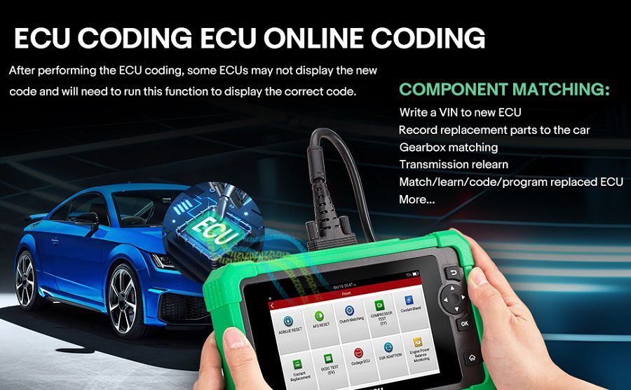 Lançamento CRP919 EV Diagnostic Scanner 43+ Funções de serviço para veículos elétricos Novos carros de energia
