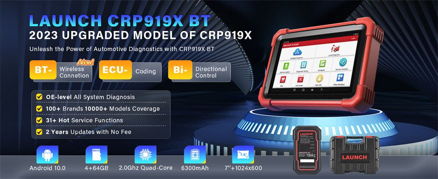 Lançamento CRP919X BT Scanner diagnóstico