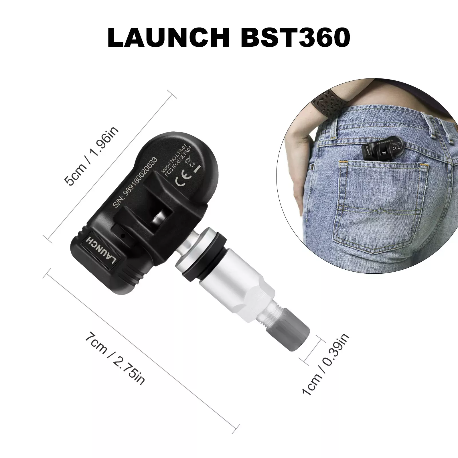LAUNCH LTR-01 RF Sensor 315MHz & 433MHz TPMS Ferramenta