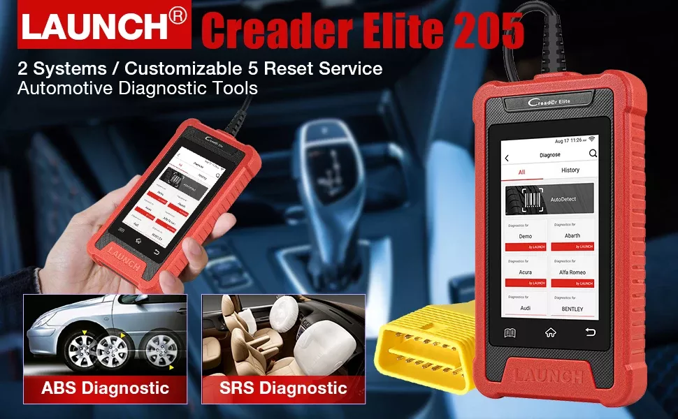 Lançamento X431 Creader Elite CRE205 OBD2 Scanner