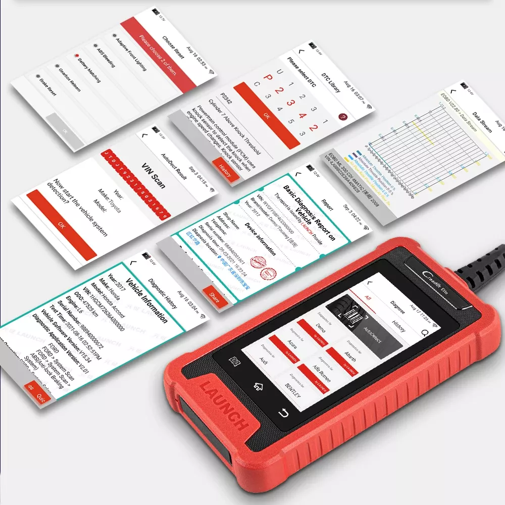 Lançamento X431 Creader Elite CRE205 OBD2 Scanner