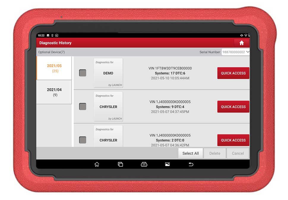 Ferramenta de diagnóstico mais recente do lançamento X-431 PRO PROS V5.0